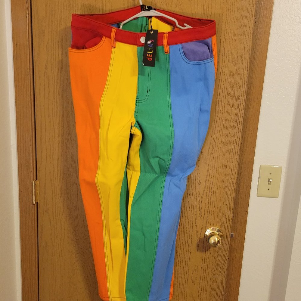 Dolls Kill Delia's Colorblock jeans